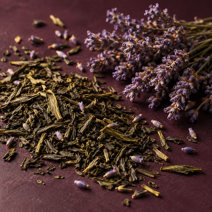 Illustrative ingredients for Lavender Green Tea
