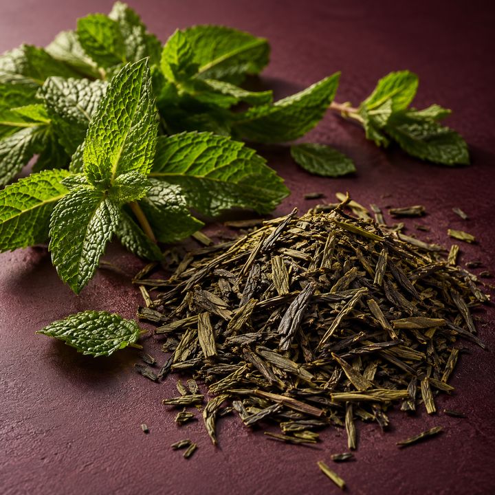 Illustrative ingredients for Mint Green Tea