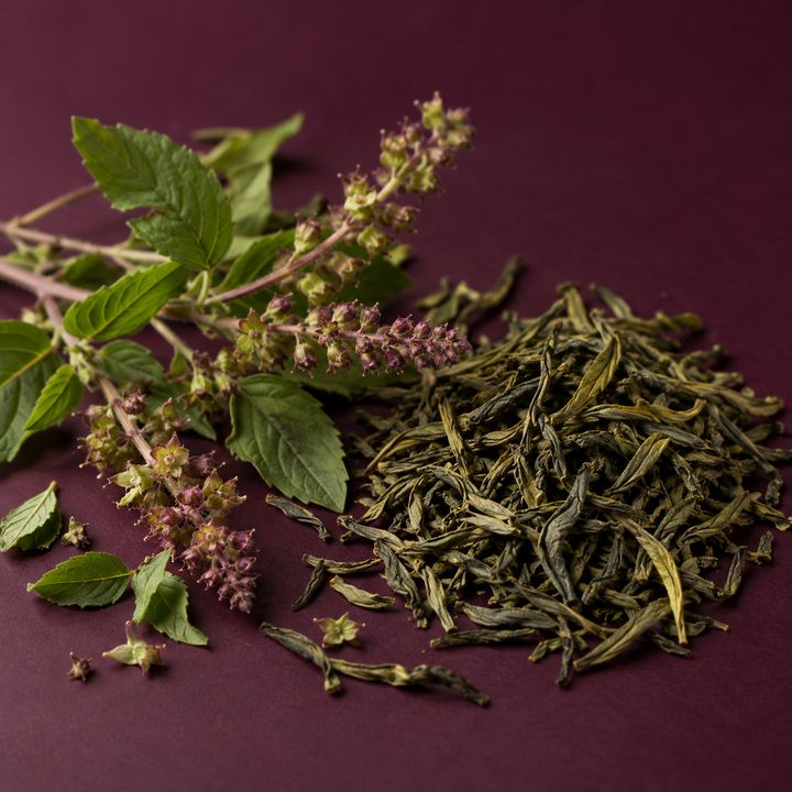 Illustrative ingredients for Tulsi Green Tea